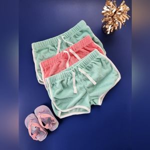 Carter's 24-mo Girl 3-pack Terry Cloth Shorts